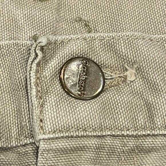 ★ Carhartt Vintage (90’s) Tan Carpenter Workwear Pants w/ Utility Pockets ★ - Picture 4 of 7